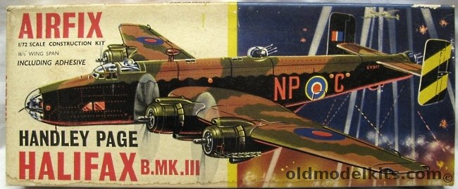Airfix 1/72 HP Halifax B.MK.III - Type 2 Logo Issue, 584 plastic model kit